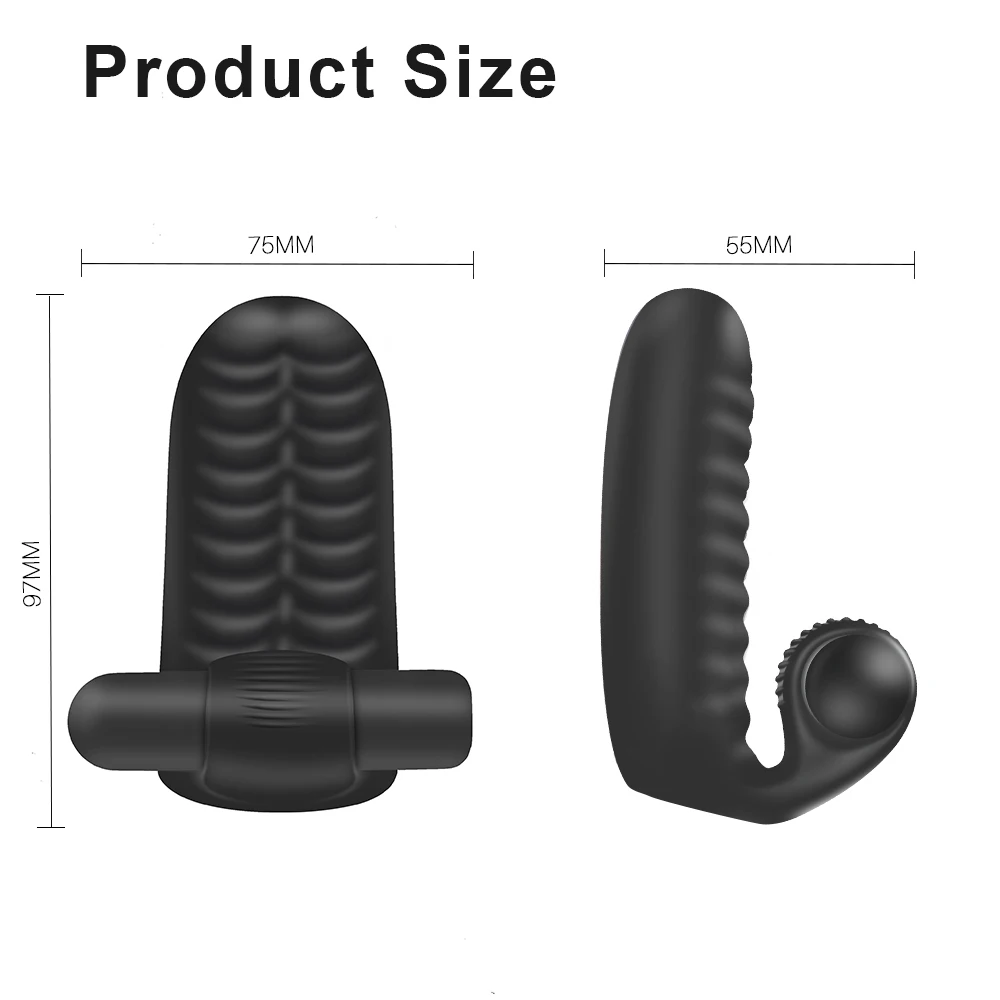 Finger Sleeve Vibrador para Mulheres, Masturbador Feminino, Ponto G, Massagem Orgasmo, Estimular o Clitóris, Brinquedos Sexuais Lésbicos, Produtos Eróticos para Adultos