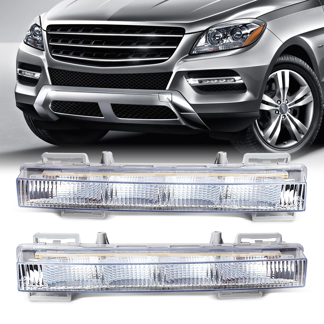 

1pcs Daytime Running Light For Mercedes Benz W166 ML350 ML400 X204 GLK350 DRL Headlight Driving Fog Lamp 2049065401 2049065501
