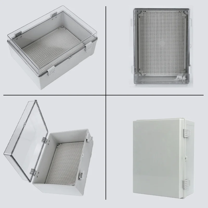 ABS Plastic IP66 Waterproof Gray/Transparent Enclosure Cover Outdoor Electrical Distribution Junction Box for Projects