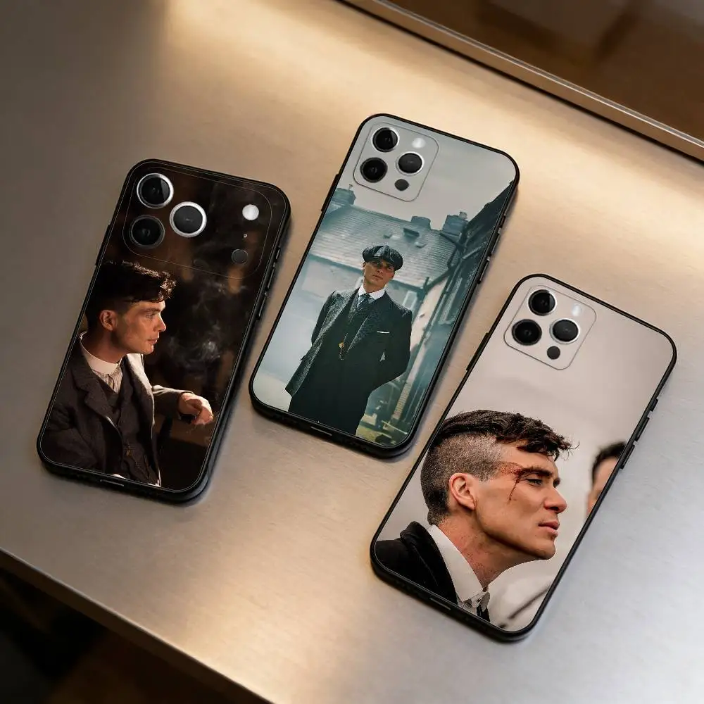 

C-Cillian M-Murphy Phone Case For iPhone 17,16,15,14,13,12,11 Plus,Pro Max,Soft Silicone Black Cover