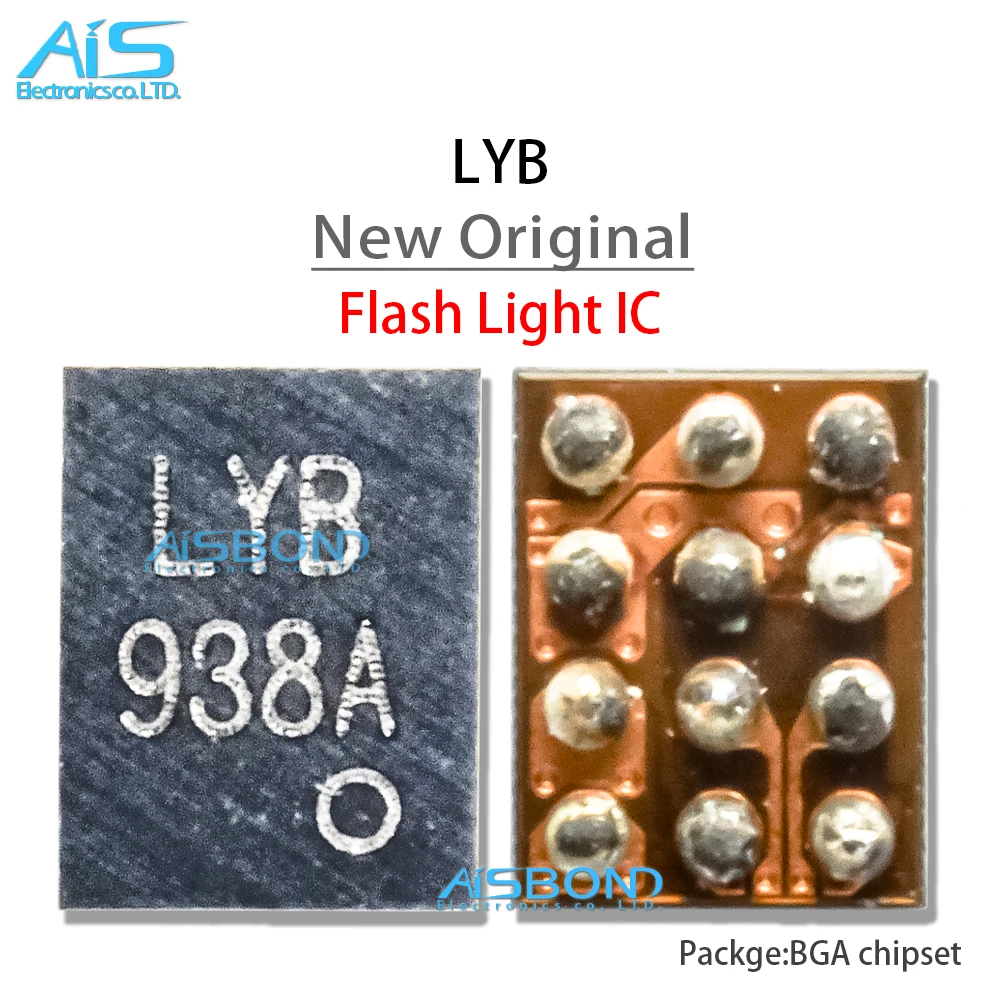 2Pcs/Lot New LYB Flashlight Backlight ic For Smart Mobile Phone Flash Light IC Chip 12 Pins BGA-12