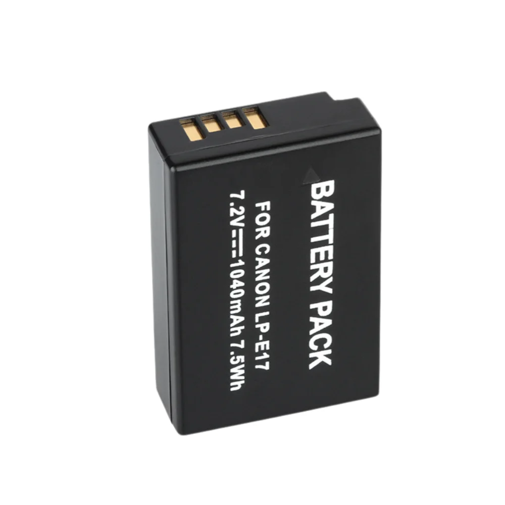 LP-E17 Battery 1040mAh Rechargeable Batteries For Canon LPE17 EOS RP 200D 250D M3 M5 M6 750D T6i T6s 800D 8000D Camera Battery