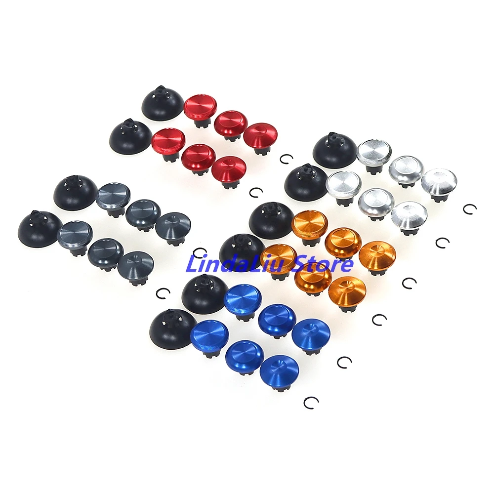 1Set 10 in 1 Metal Button Cap For PS4 PS5 Switch Pro XBOXONE Edge Controller Analog Sticks Metal Thumbsticks Buttons