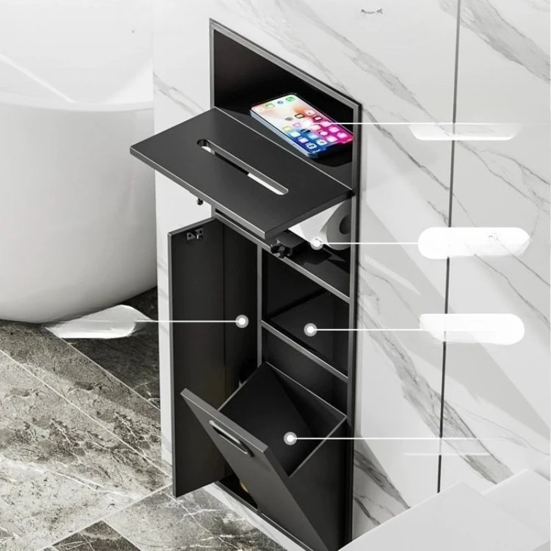 

Stainless steel toilet niche Recessed toilet rack Storage niche