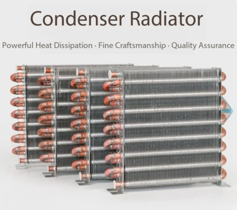 Universal Copper Tube Cooling Evaporator Condenser Water Air Cooled Radiator Small Refrigeration Heat Exchanger