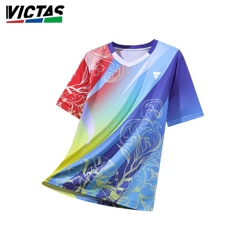 

VICTAS Summer Sports Competition Training Shirt Men's and Women's Table Tennis Badminton Thin Short Sleeve