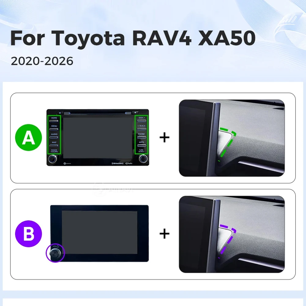 For Toyota RAV4 2020 2021 2022 2023 2024 2025 XA50 Android 16 Car Radio Multimedia Player Android Auto Carplay Head Unit Navigat