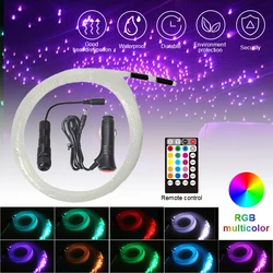 Kit plafoniere RGBW tetto stella luce Bluetooth App controllo musicale auto cielo stellato lampada da soffitto scintillio fibra ottica stella DC 12V