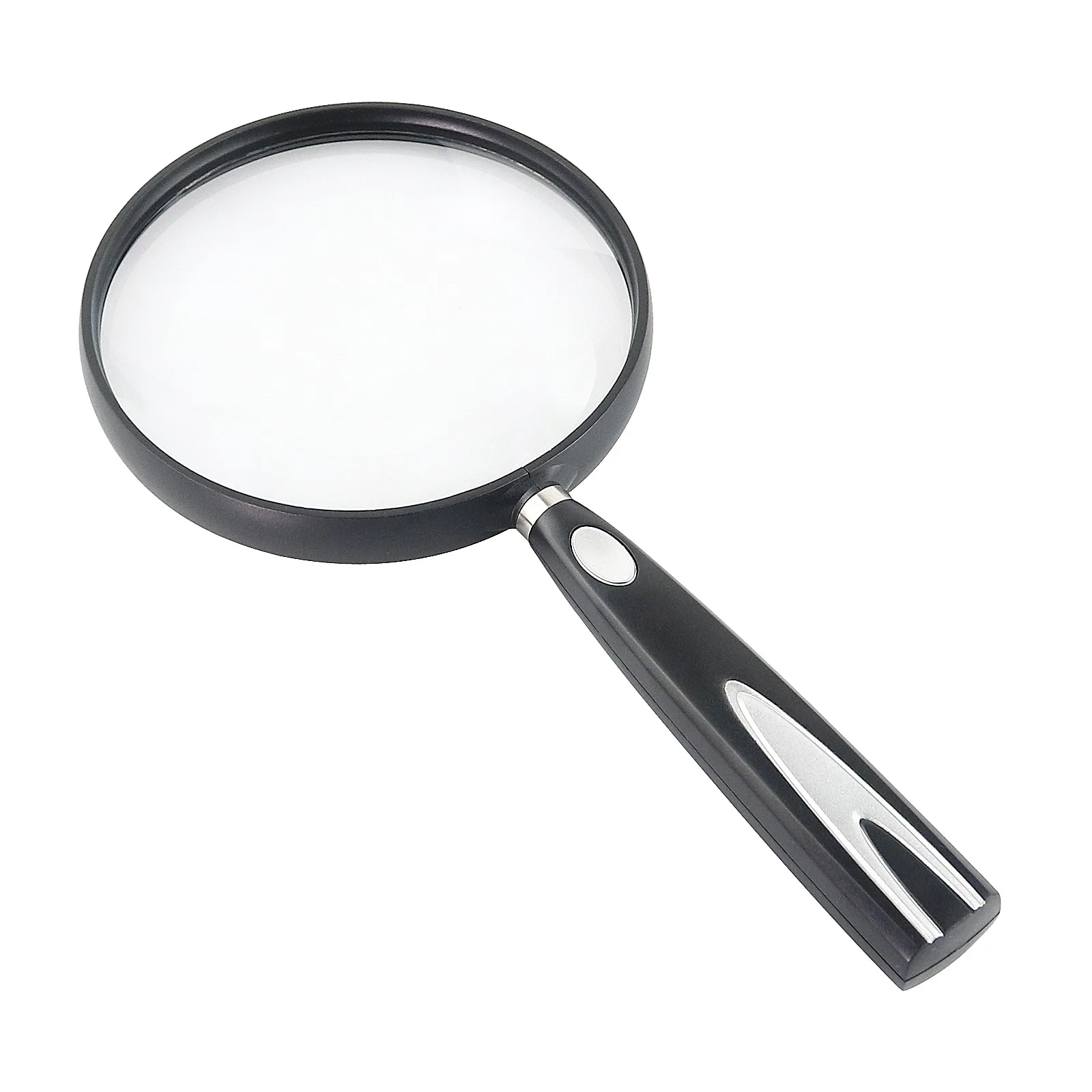 Handheld Magnifying Glass, Large Mirror, 4X High-Definition, Reading Newspapers for The Elderly, Acrylic Lens