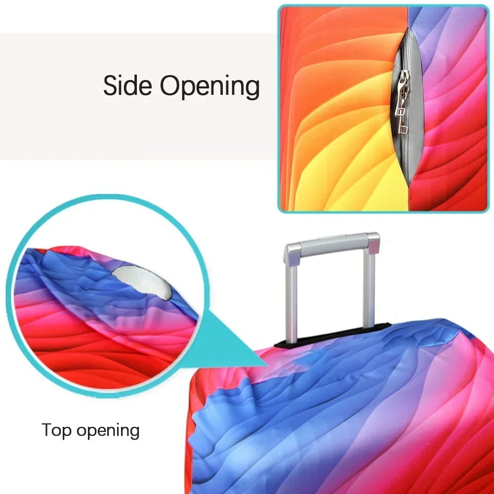 Luggage Cover Suitcase Protector Covers Printing Mouth Series 18-32 Inch Baggage Washable Prevent Scratches Travel Accessories