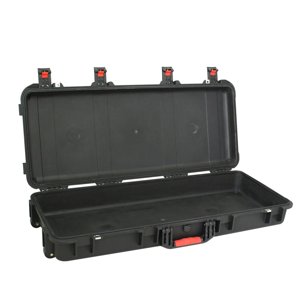 High Impact PP Material IP67 Waterproof Shockproof Plastic Hard Carry Gun Long Case with Eva Foam for Hunting view 5