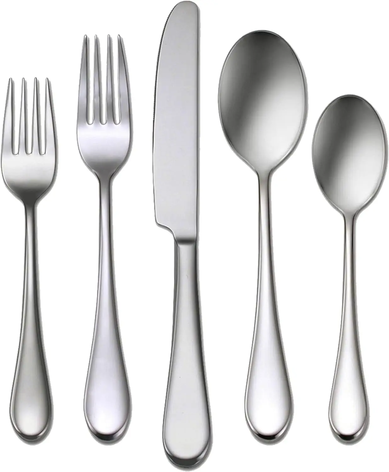 45-Piece Flatware Set, Service for 8, Silver