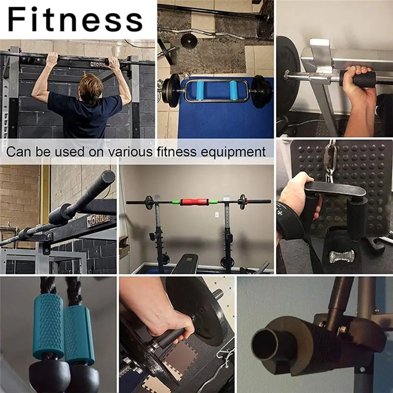 L79A 1PCS Barbell Dumbbell Booster Grip Portable Fitness Equipment Accessories Avoid Injury Increase Friction view 6