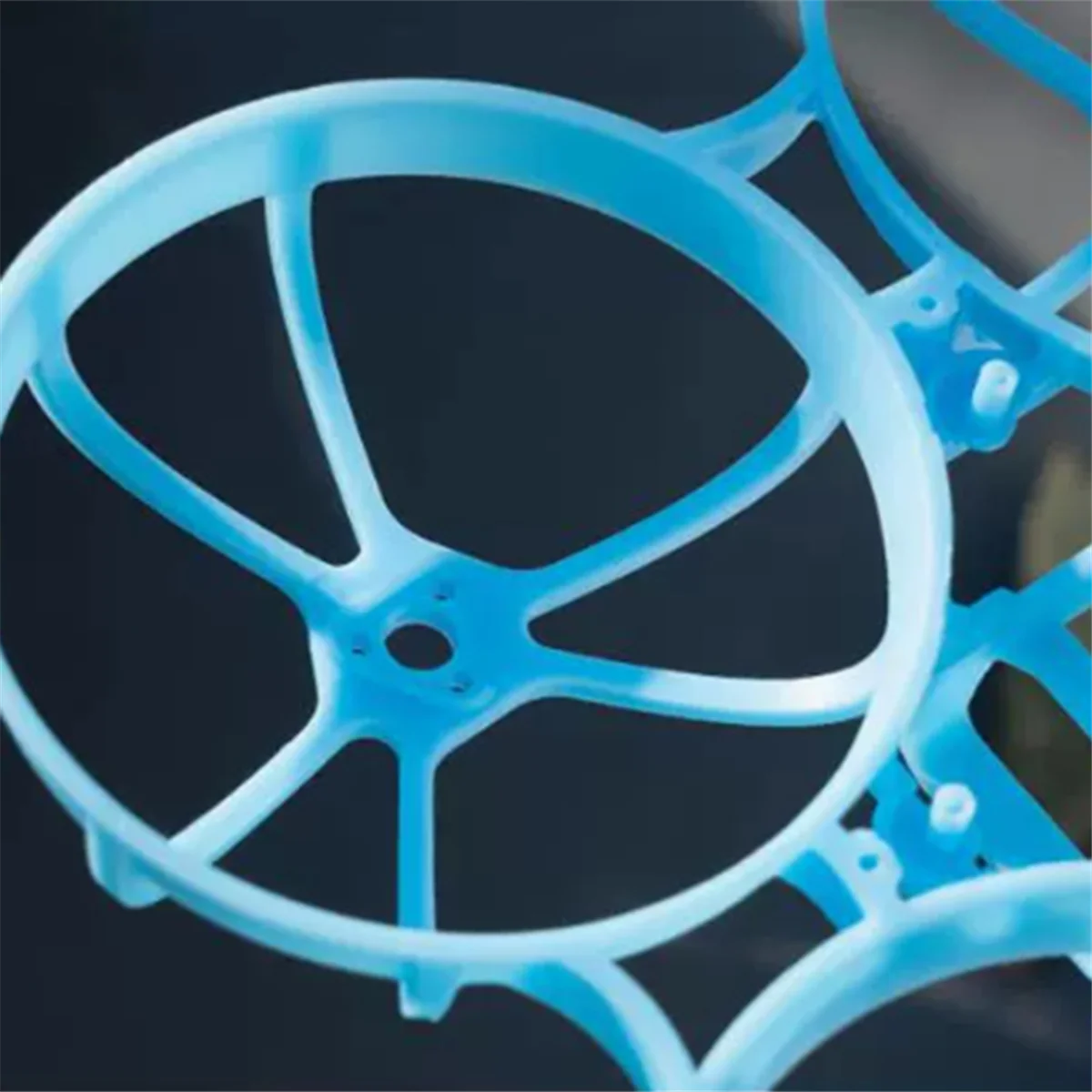 Eceran! Untuk Meteor75 Pro FPV Drone Frame 1S Micro-Brushless Whoop Meteor 75 Pro FPV Racing RC Drone Quadcopter Frame Cyan-Biru