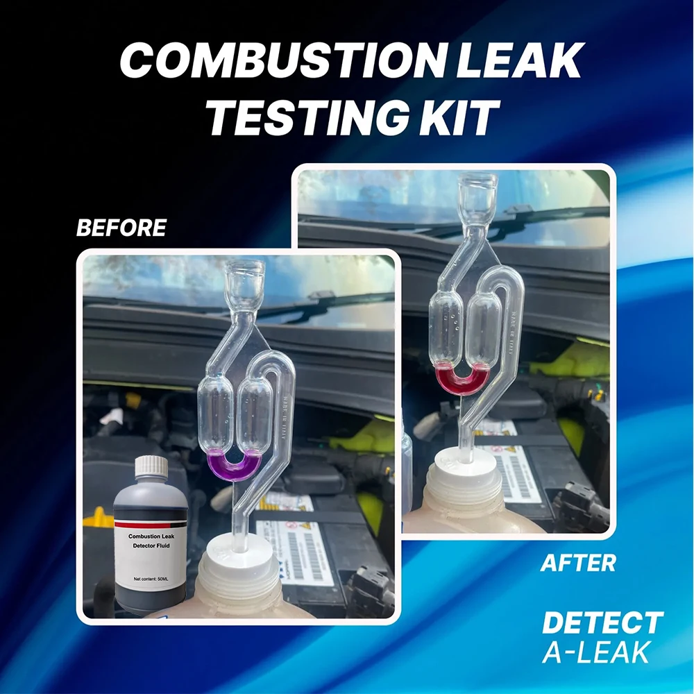 

A Set Auto Combustion Leak Detection Kit Detection For Cylinder Head Gasket Combustion Gas Leaks Multifunctional Diagnostic Tool
