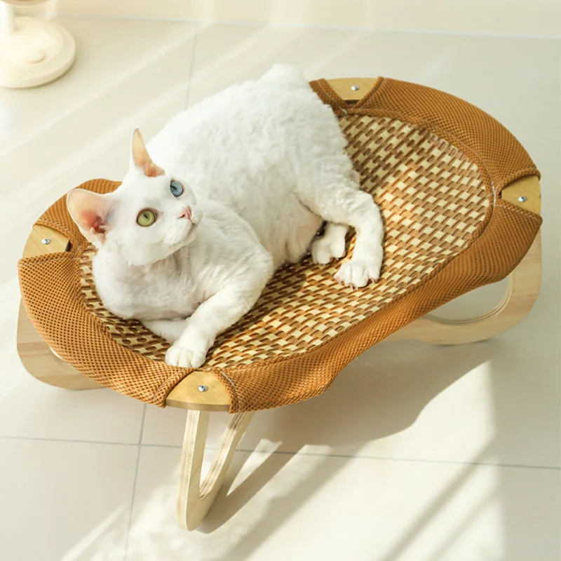 

Summer Cat Hammock Breathable Cooler Cat Bed Removable Cleaning Dog Nest Comfortable Runway Cat Marching Bed Fome Pet Supplies