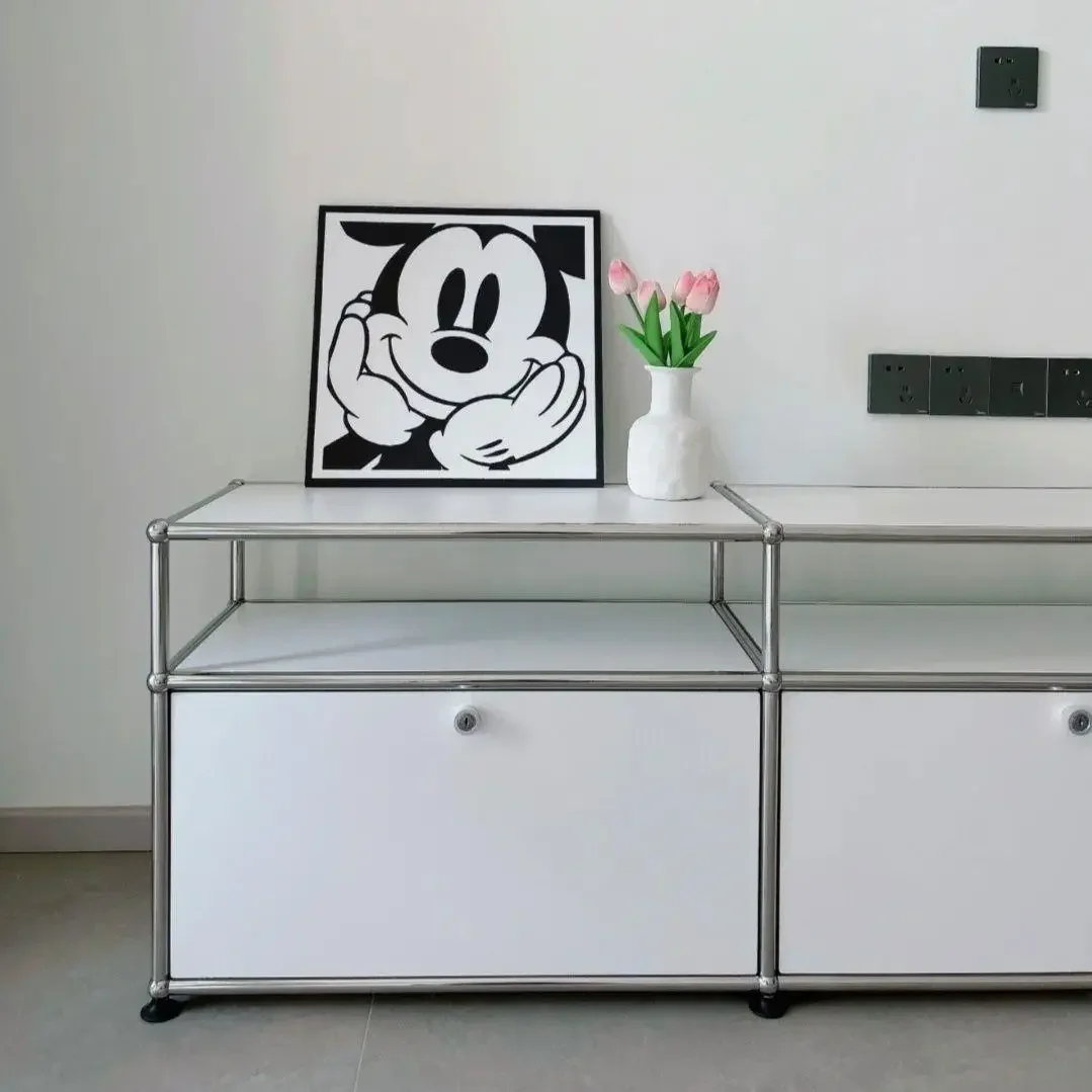 Factory Direct Compatible withStainless steel side cabinet, locker, living room TV cabinet, storage floor cabinet, module combin