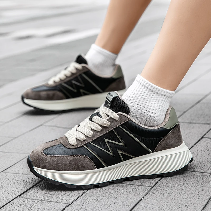 أحذية رياضية للرجال، أحذية جري خفيفة الوزن من ألواح الكربون، ممتصة للصدمات في الشتاء، مضادة للانزلاق، مقاومة للاهتراء، قابلة للتنفس #4