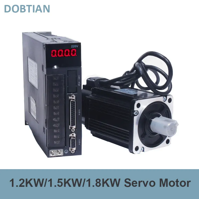 6N.M 1.8KW 3000RPM 110ST AC Servo Motor 110ST-M06030 + Matched Servo Driver +cable complete motor kits