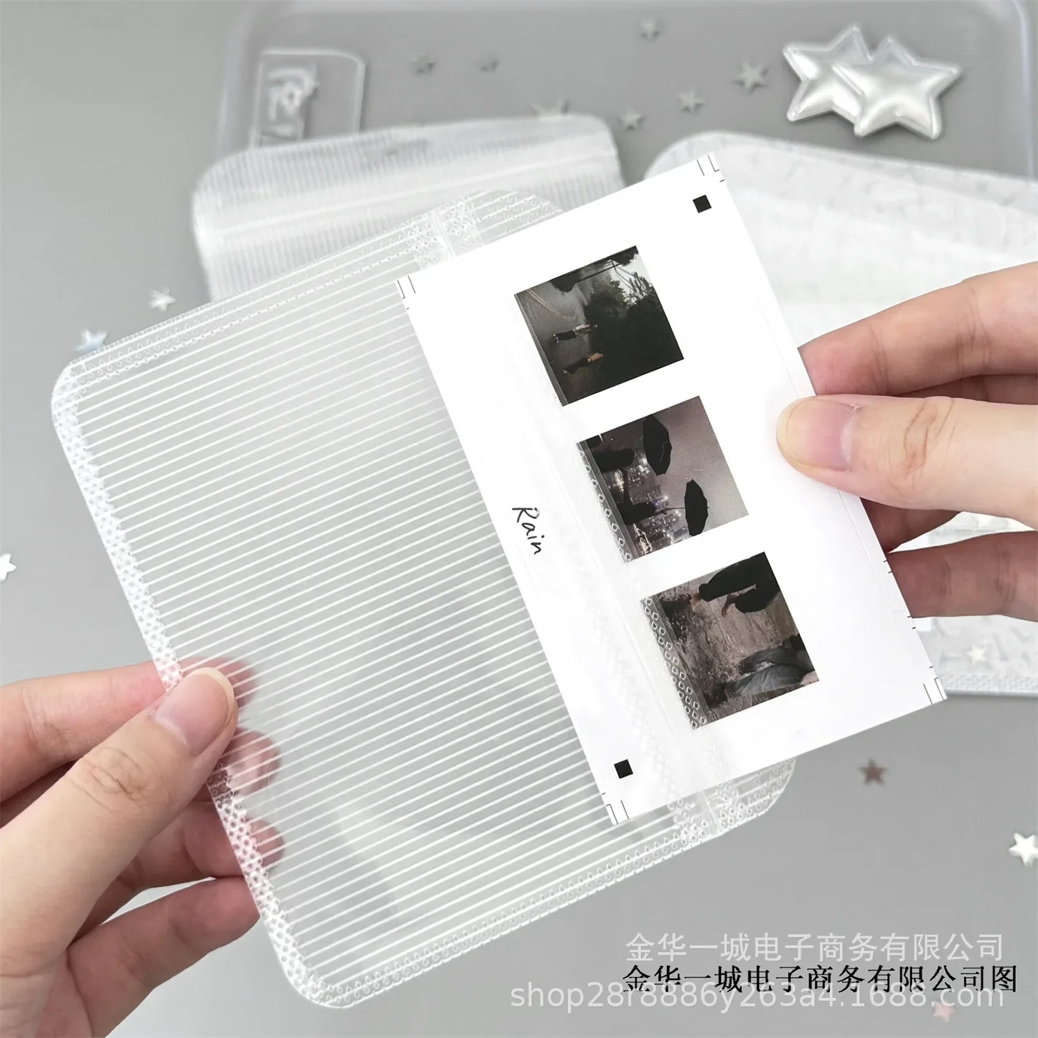 10Pcs Korean INS White Flower Grain Translucent Ziplock Bag Kpop Idol 3-Inch Photocard DIY Decor Packing Bag Girls Gift Package