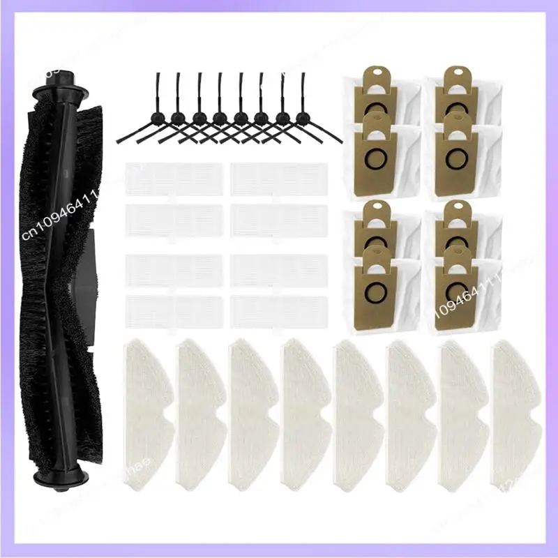 N83R Für Proscenic M7 Pro / Lenovo T1 Pro / T1s Pro / Reiniger T1 / HONITURE Q6 Hauptseitenbürste Filter Mopp Staubbeutel