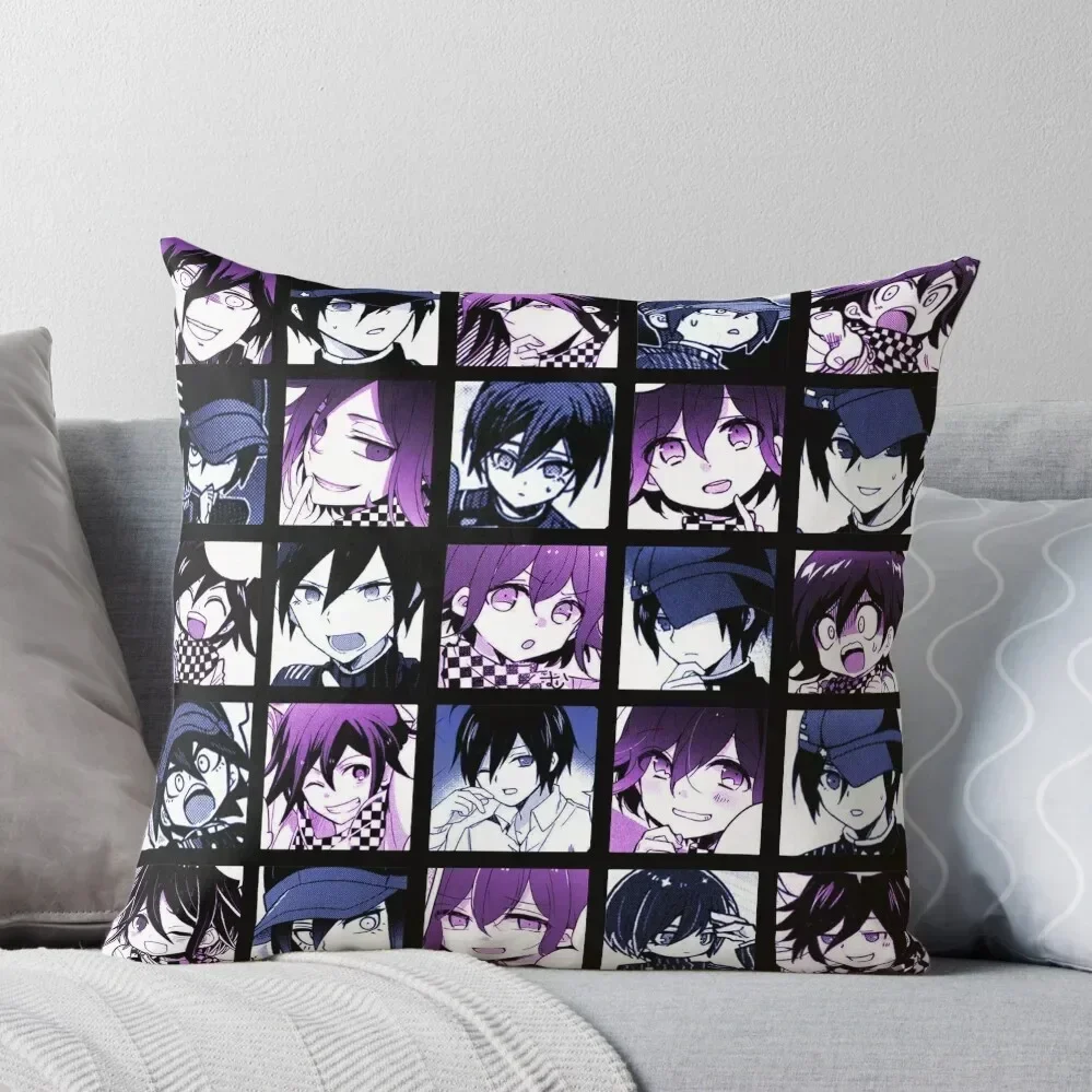 Shuichi and Kokichi Manga Collection (Colored) Throw Pillow bed pillows Pillow Cases pillow