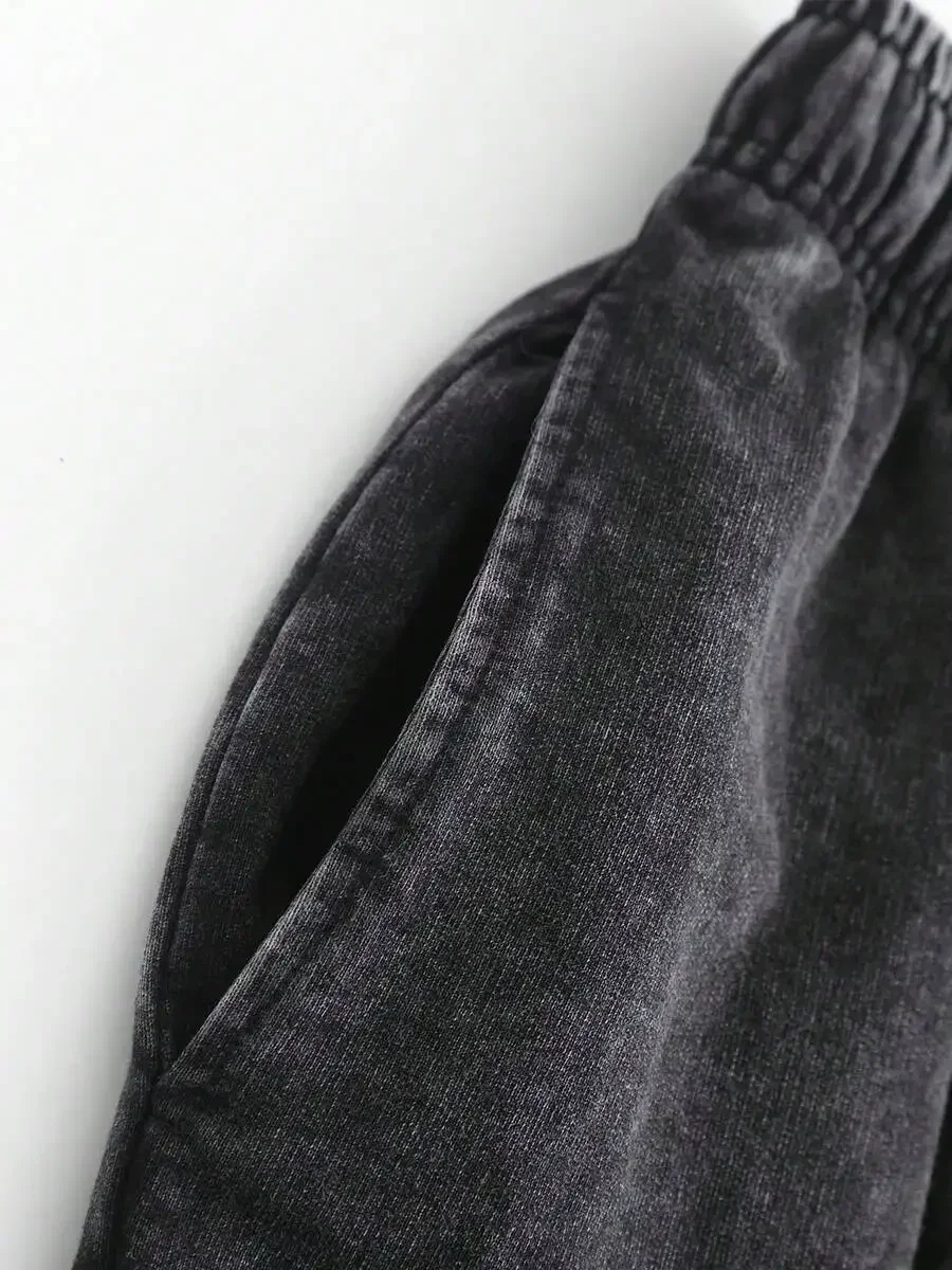 Washed Cotton Shorts For Men, Loose Fit Elastic Waist, Breathable Casual Outdoor Gym Wear