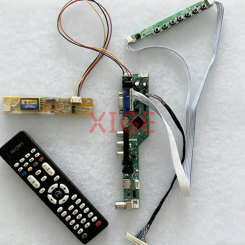 

Screen Drive Controller Board Fit B141XG08 B141XG09 B141XG05 B141XG13 USB+AV+VGA+HDMI 1024*768 30Pin LVDS 1CCFL 1024x768 Kit DIY