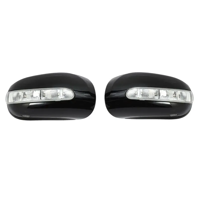 

M50K-Car Left&Right Side Mirror Cover Housing With Turn Signal Light 2208100964 2208101064 For Mercedes Benz W220 2003-2005