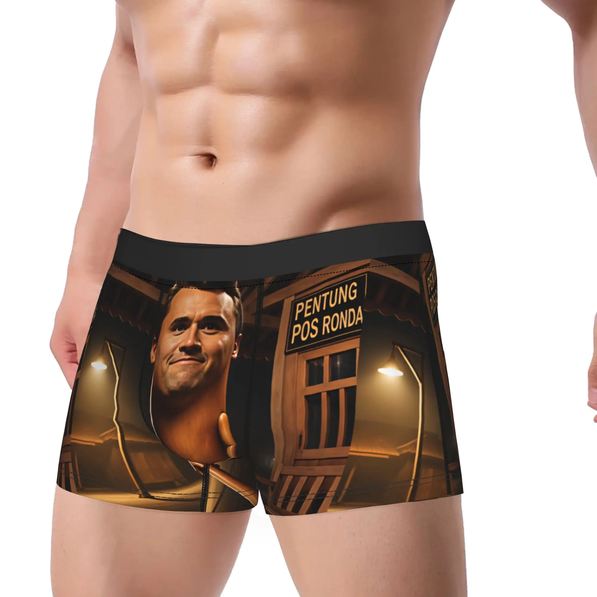 Charlie Kirk Tung Tung Sahur Meme Underwear  Custom Boxer Shorts Trenky Male Underpants Funny Boxer Brief Gift