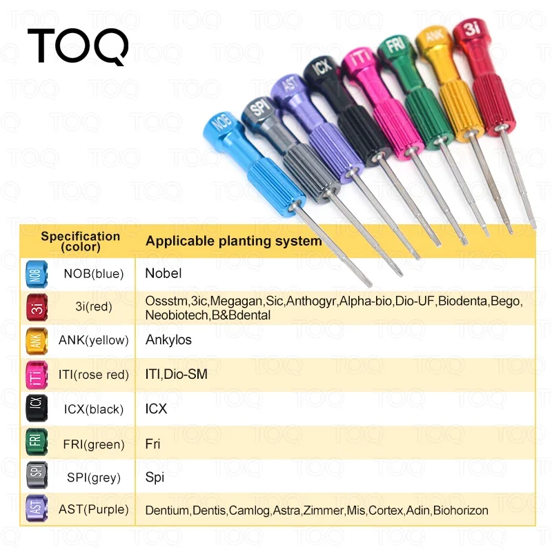 Destornillador de implante de acero inoxidable para laboratorio Dental, Kit de herramientas de odontología, instrumento de denti