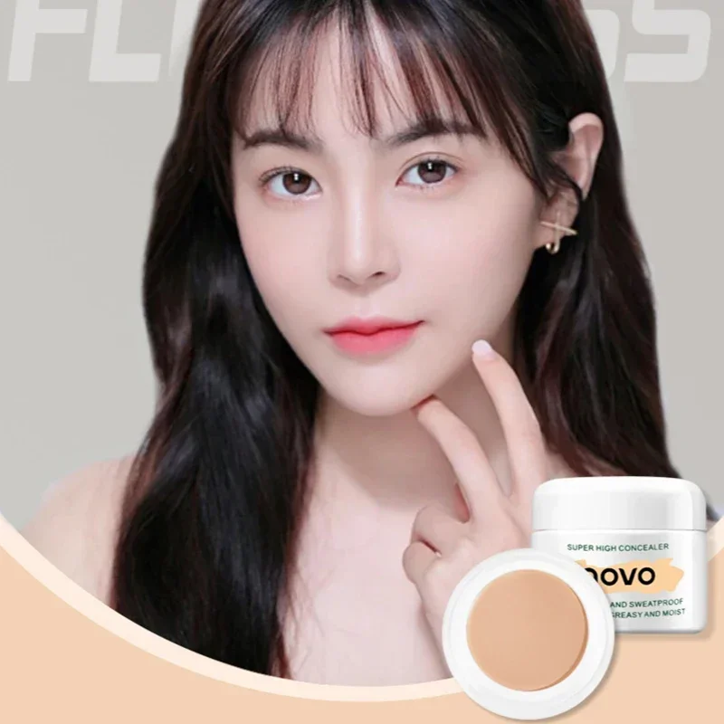 Brightening Concealer Waterproof and Sweat Resistant Strongly Covers Spots Facial Acne Marks Dark Circles Face Makeup