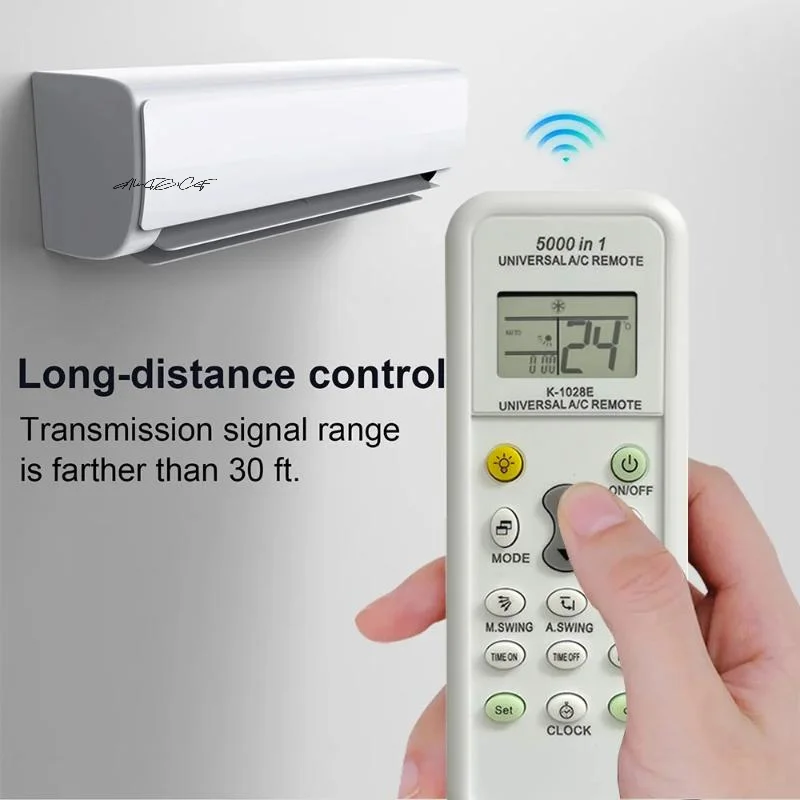 Mando a distancia universal para aire acondicionado, 1 pieza, compatible con LG Gree Midea Toshiba Haier Daikin Hitachi Sharp Panasonic