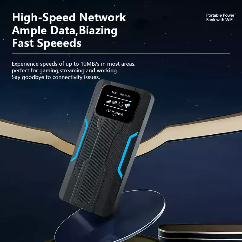 4G WiFi6 Portable Pocket Router 2.4G & 5.8G Dual Band WPS AP Mode Wireless Router For Car Travel