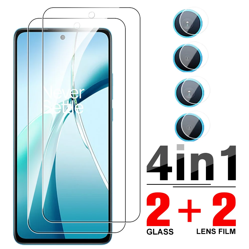 4in1 Tempered Glass Case For Tecno Pova 6 Neo Clear Screen Protector For Tecno Pova 6Neo Pova6Neo 4G Camera Lens Protective Film