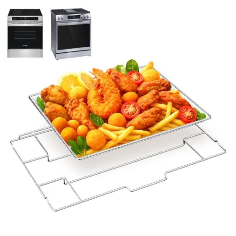 

Поддон для аэрофритюрницы для газовых плит Frigidaire Amana 30 дюймов, универсальный набор корзин-поддонов для аэрофритюрниц для настенных духовок и плит Frigidaire