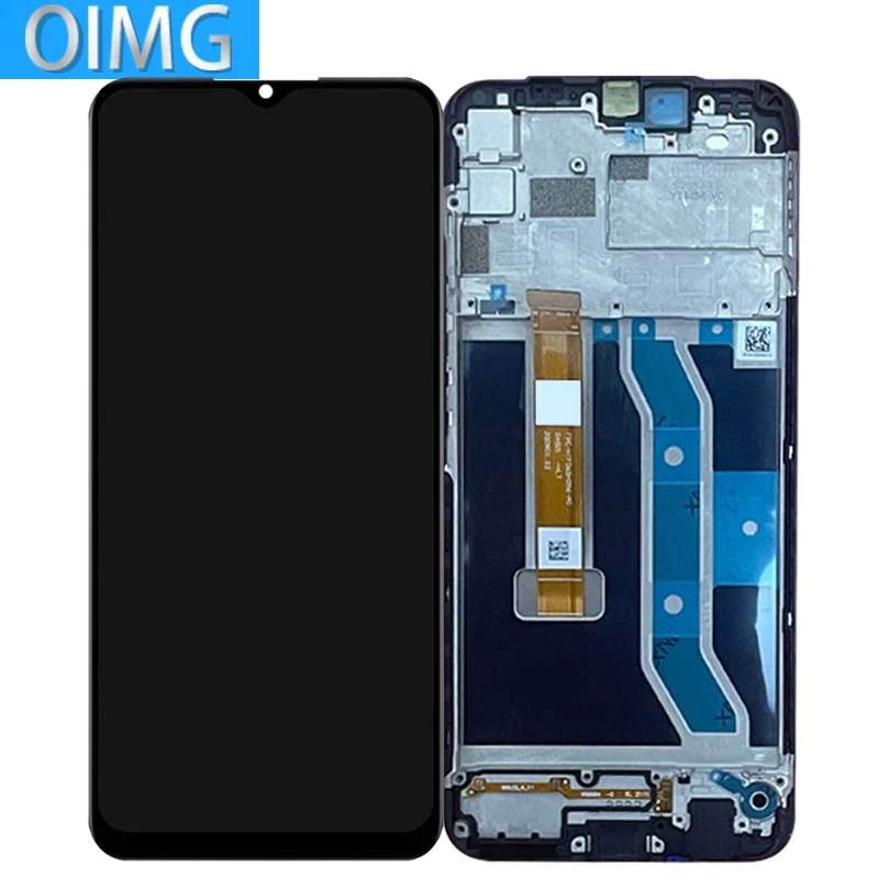 For Realme C12 Original LCD Display With Frame Screen Touch Panel Digitizer Replacement Parts RMX2189