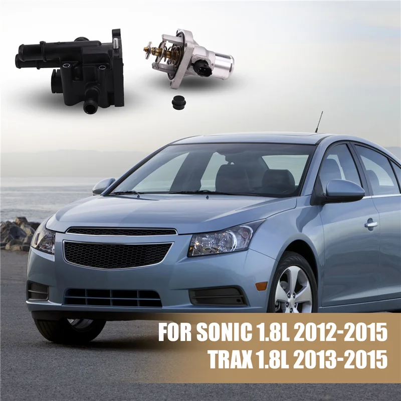 

Engine Coolant Thermostat And Housing/Cover Assembly 96984104 96984103 For Cruze Sonic Aveo Pontiac Astra-AD39