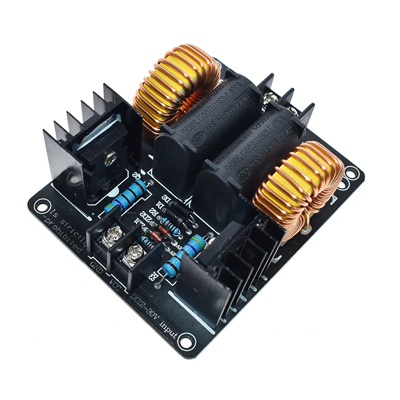 ZVS 1000W 20A Induction Heater Circuit Power Heating Module Low Voltage For Flyback Driver Power With Coil Diy Parts