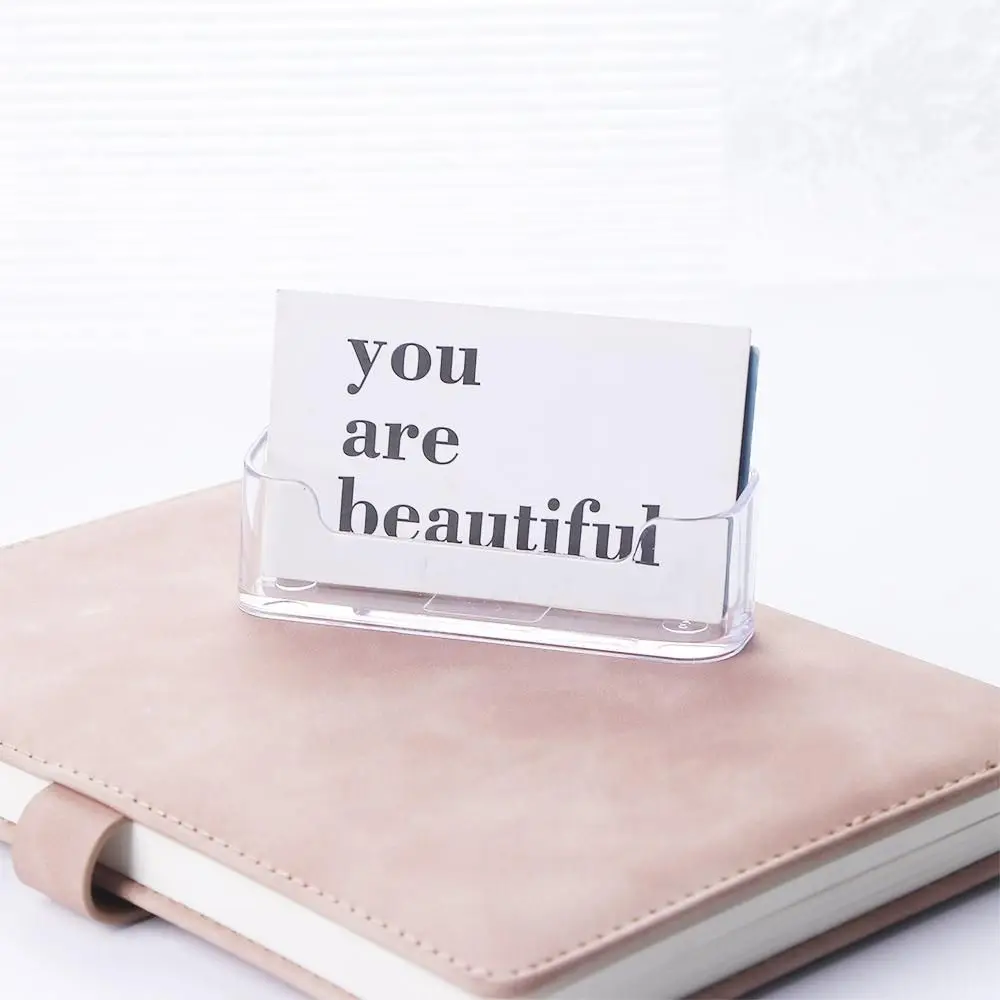 Desk Shelf Box Display shelf Memo Clip Holder Desk Business Holders Card Display Stand Desktop Storage Box Business Card Holder