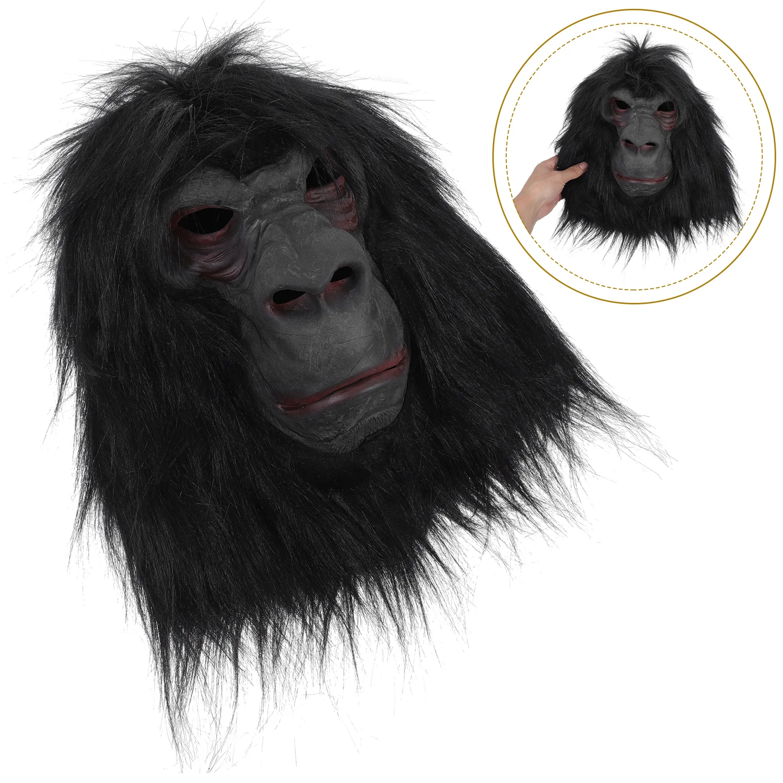 

Gorilla Mask The Cosplay Halloween Animal Costume Demon Party Dress up Man