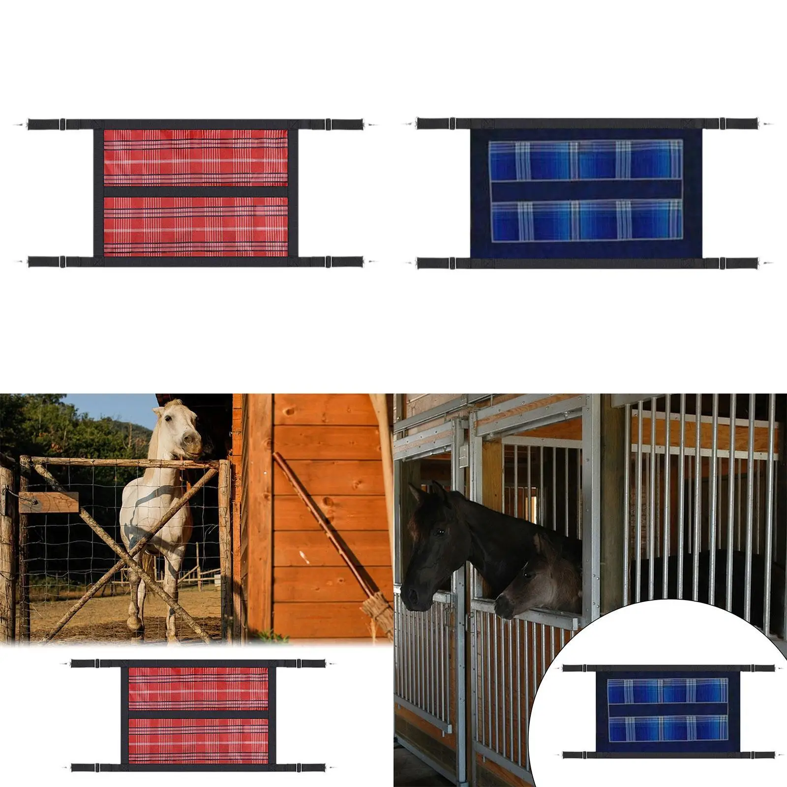 馬小屋ガード-簡単設置-牛用乗馬用品-591インチ-x-189インチ