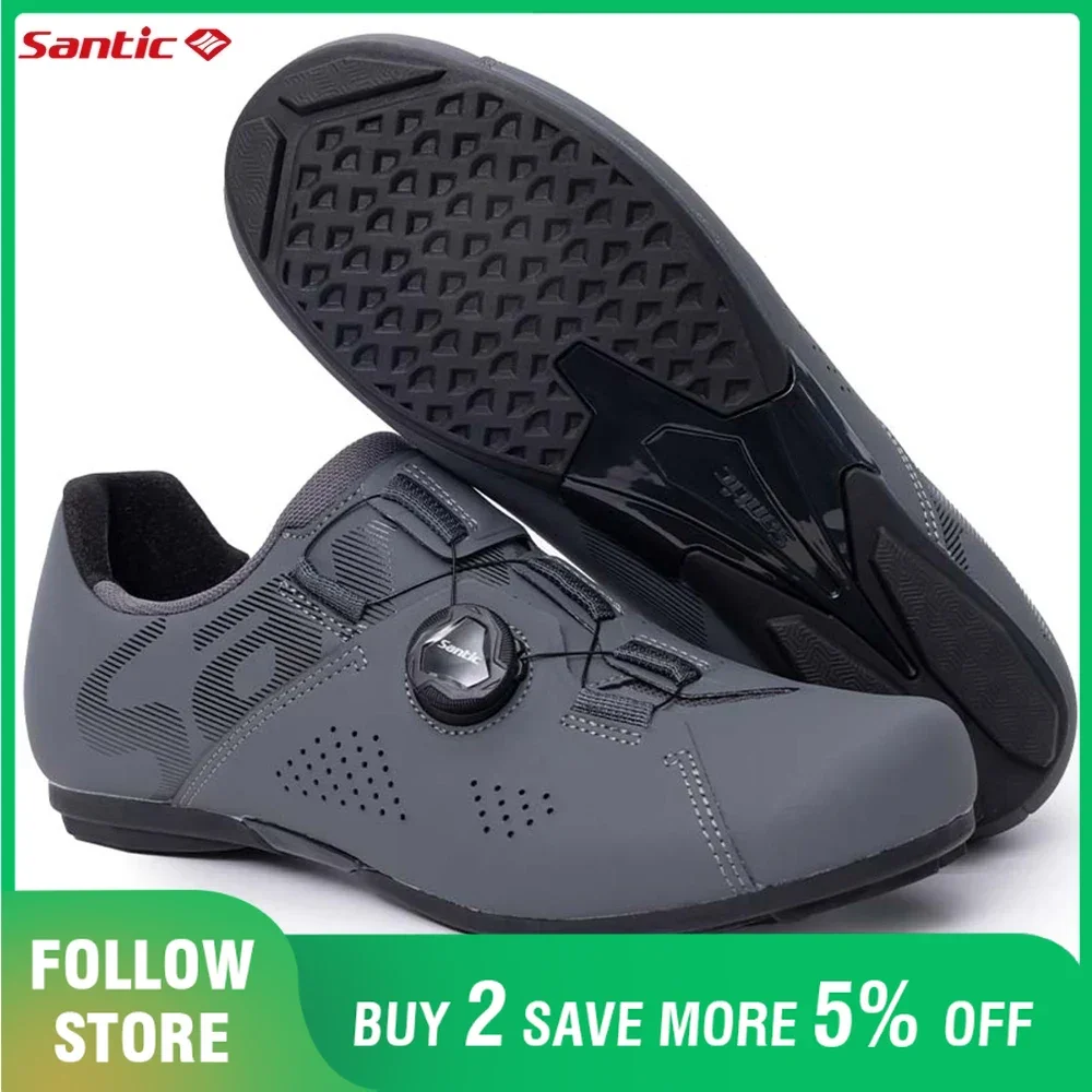 Santic Nicht-Locking Radfahren Schuhe Männer Outdoor Reiten Sport Schuhe Unisex Einstellbar Casual Straße Flache Turnschuhe Komfort Anti-slip