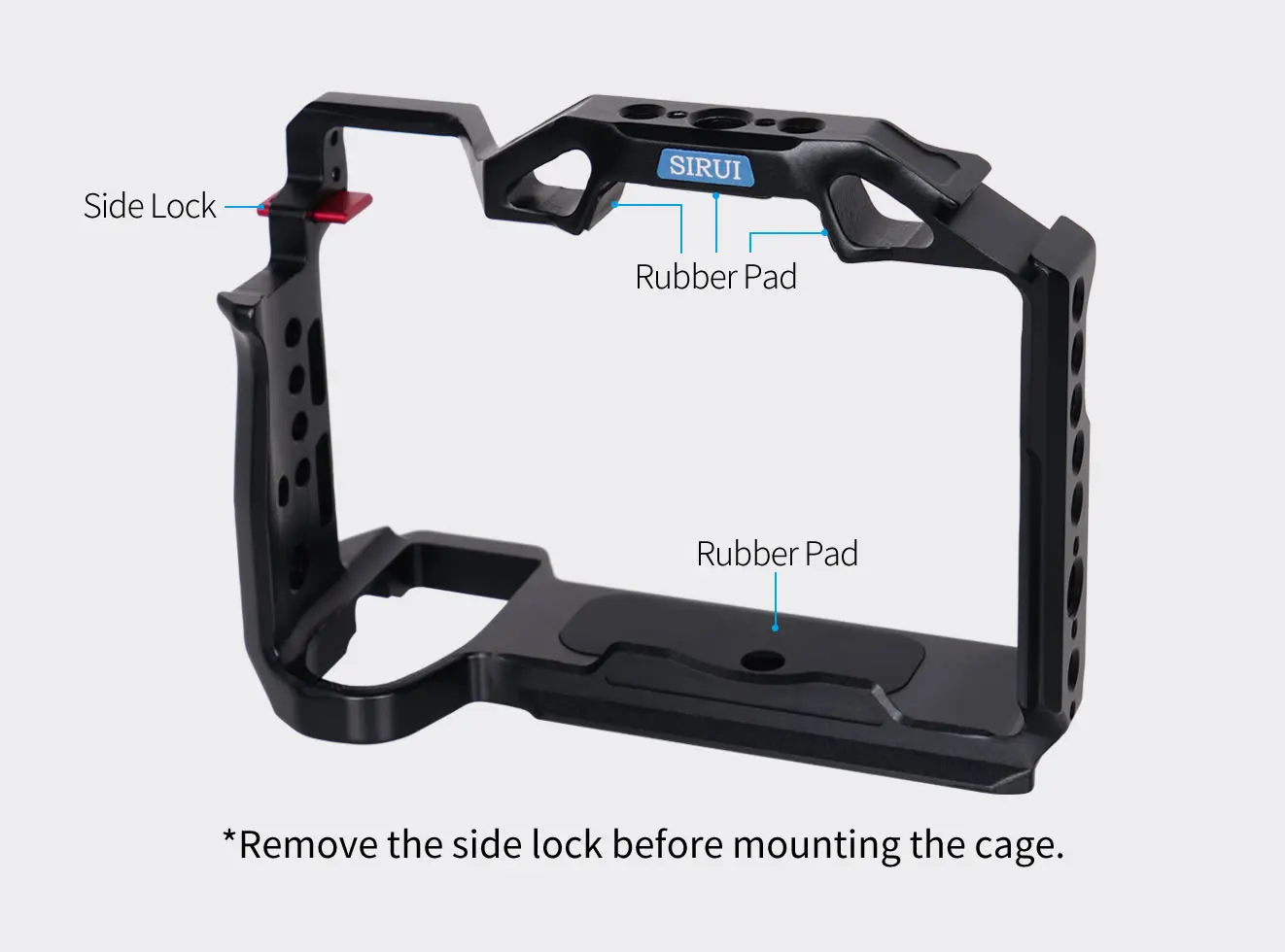 SIRUl Full Camera Cage for Panasonic LUMIX S5II/S5IIX/G9II Ergonomic Wrist Strap Quick Release Plates For Tripod Gimbal