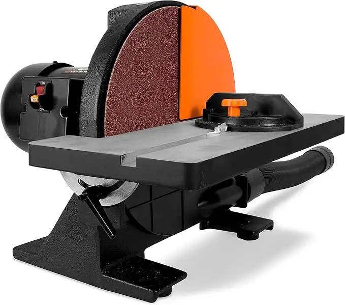 65812 12-Inch Benchtop Disc Sander with Miter Gauge and Dust Collection System