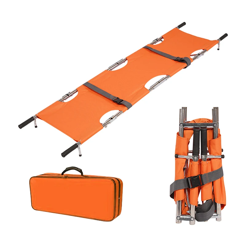 First Aid Fire Rescue Ambulance Emergency Medical Equipment Stretcher Double Four Folding
