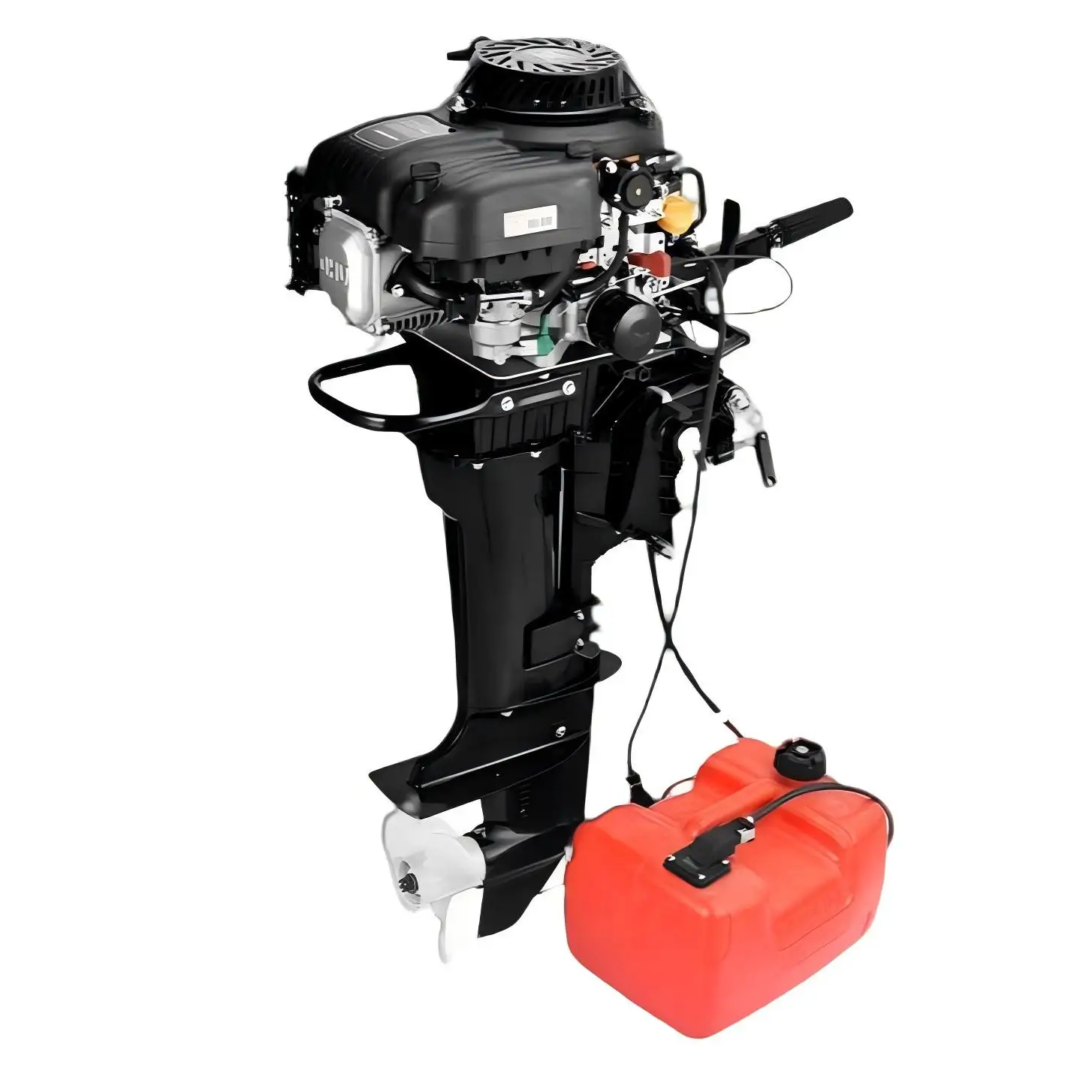 Solar Marine 4 Stroke 15 HP Air-cooled Outboard Outboards Boat Engine Propeller Max 40km.h With Individual tank