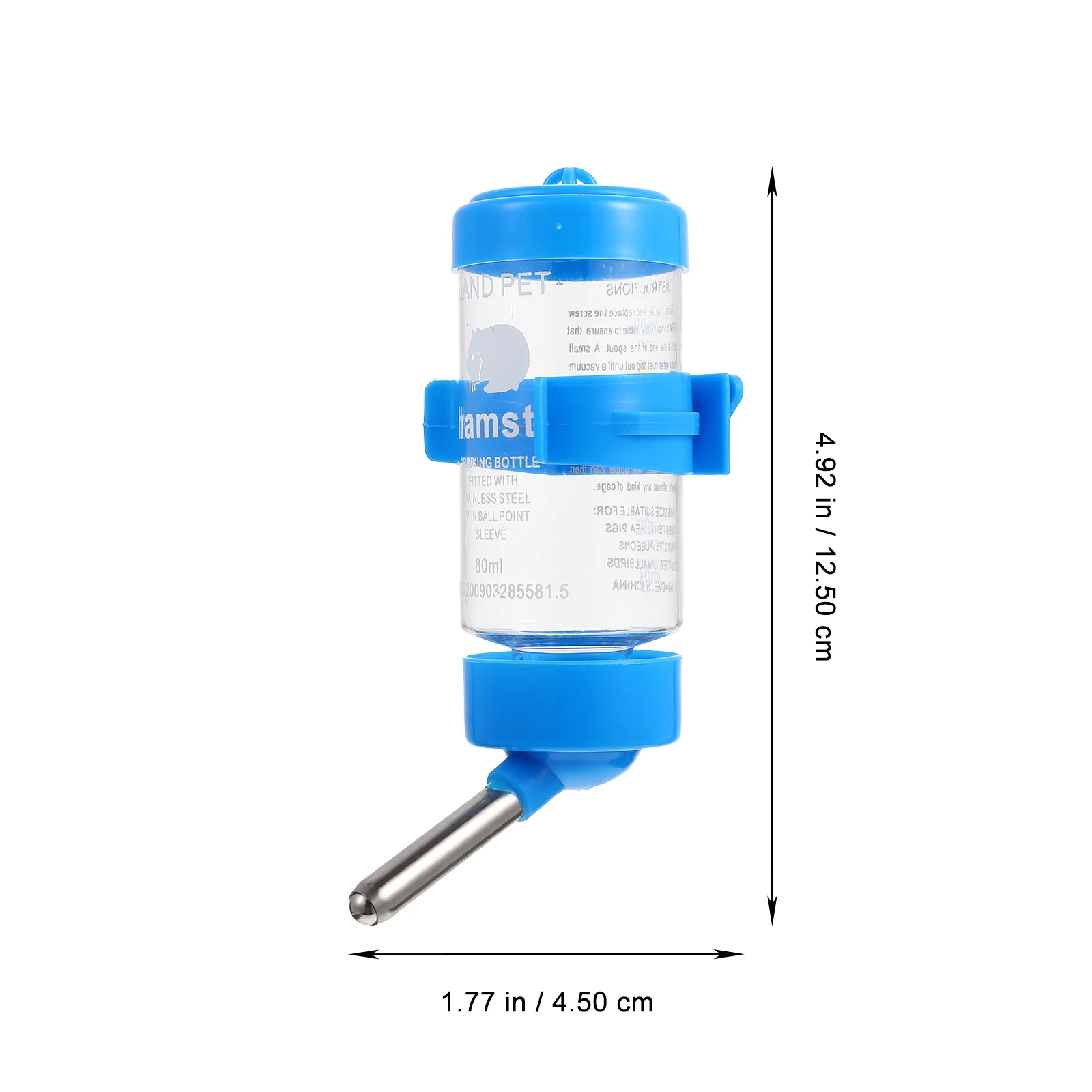 

3Pcs Pet Water Feeder 80ml Random Color Hanging Bottle for Rabbit Squirrel Hamster Chinchilla Automatic Leak Proof Easy Use Pet