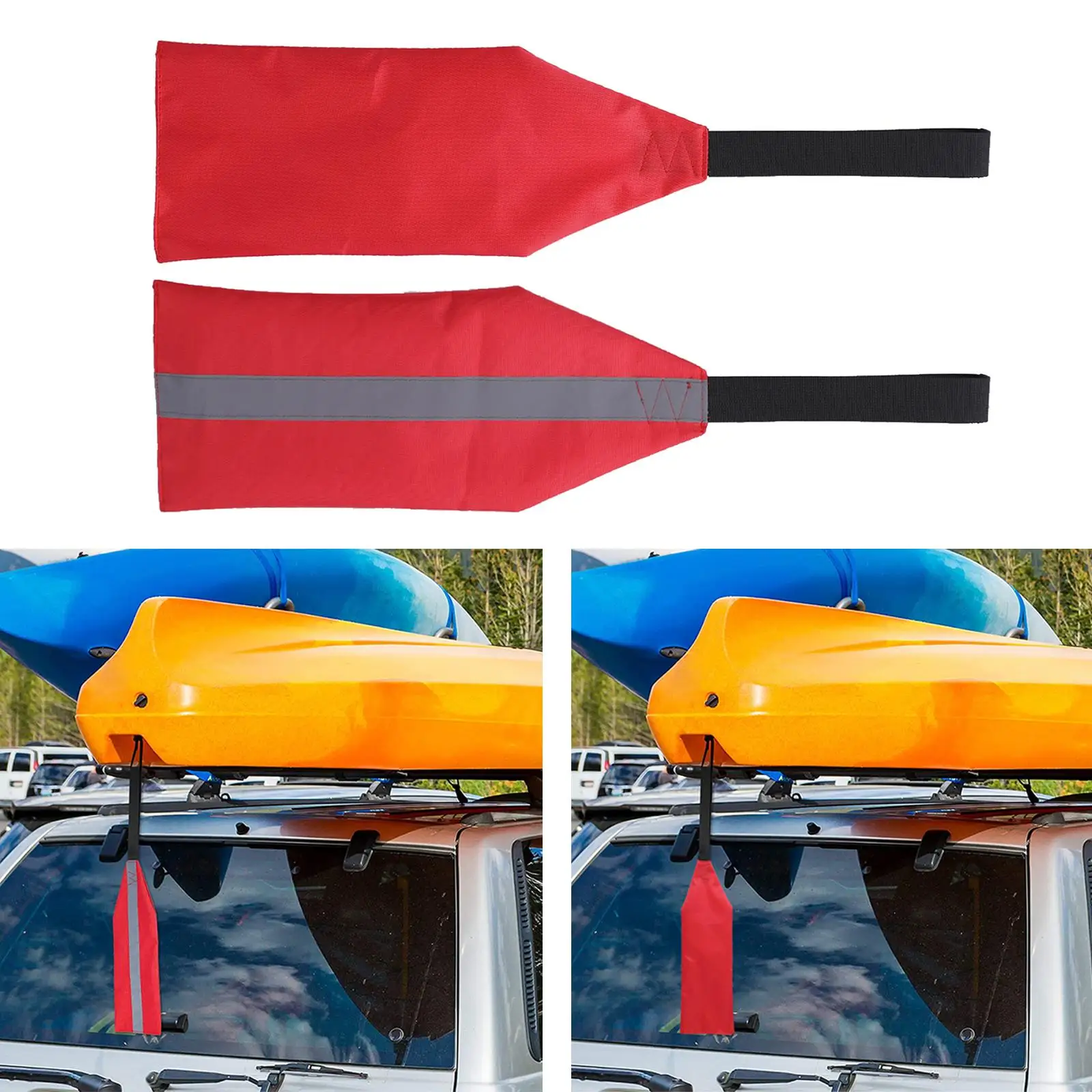 

Безопасный дорожный флаг для каяка, каноэ, красный предупреждающий флаг с лямкой для буксировки каяка, каноэ, аксессуары для безопасности грузовика