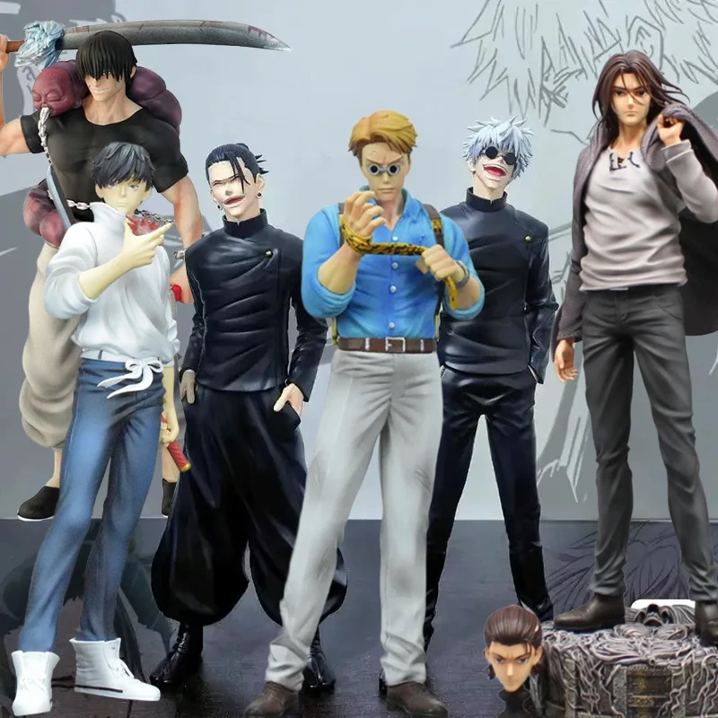 

Аниме Satoru Gojo Figura Decoration Jujutsu Kaisen Фигурка Geto Suguru Фигурка Мультяшная модель Коллекция ПВХ Игрушки Подарки